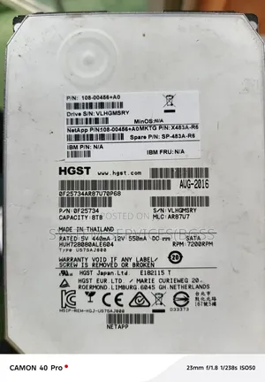 HGST 8tb Desktop/Surveillance Sata Hard Drive
