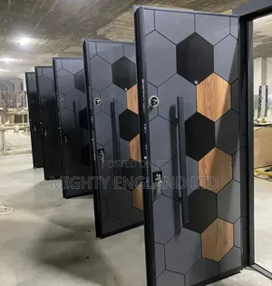 Modern Security Doors With Distinctive Hexagonal or Honeycomb Pattern