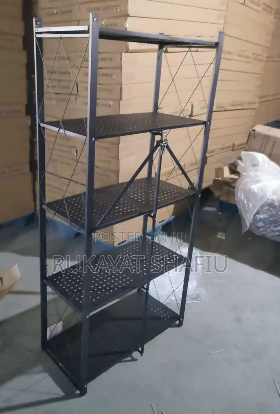 5 Layers Foldable Kitchen Rack Shelves