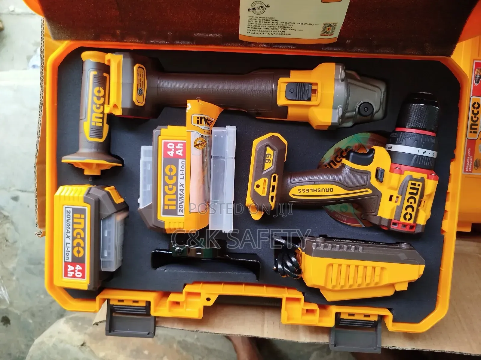 Ingco Cordless 2 1 Combo Kit