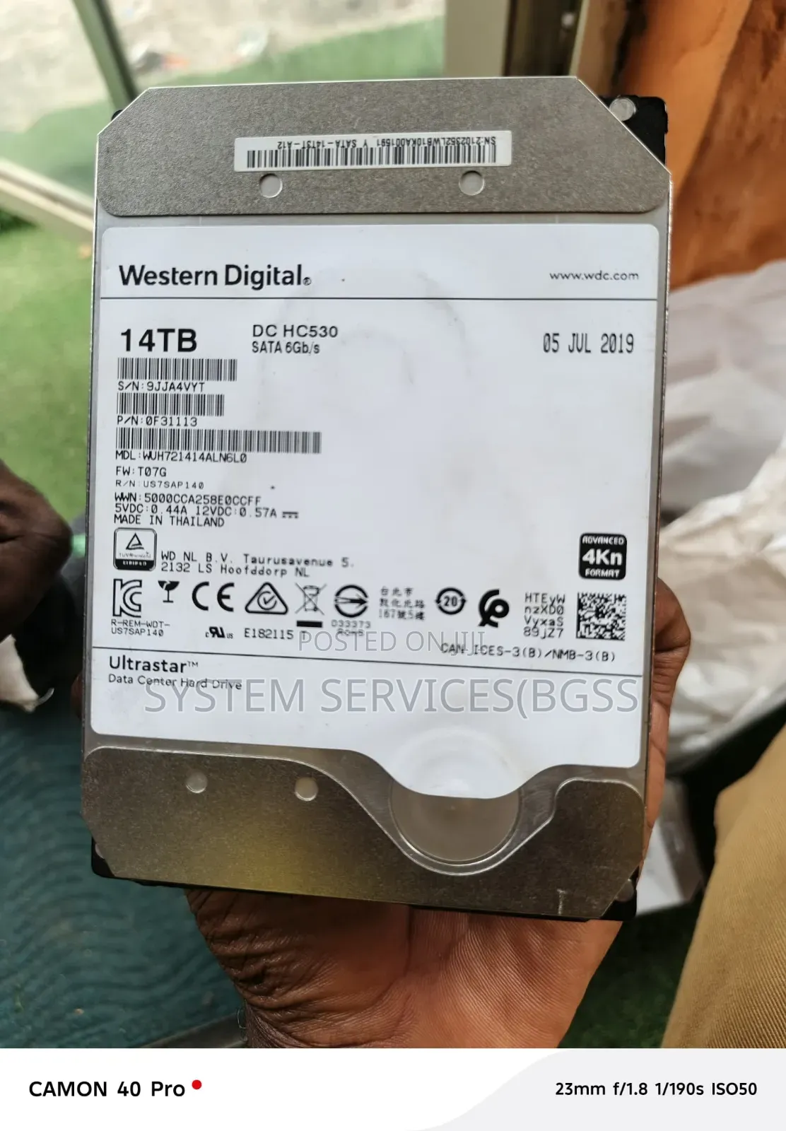 Wd 14tb Desktop/Surveillance Sata Hard Drive