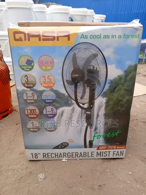 Qasa Rechargeable Mist Standing Fan -qrf 7318 Forest
