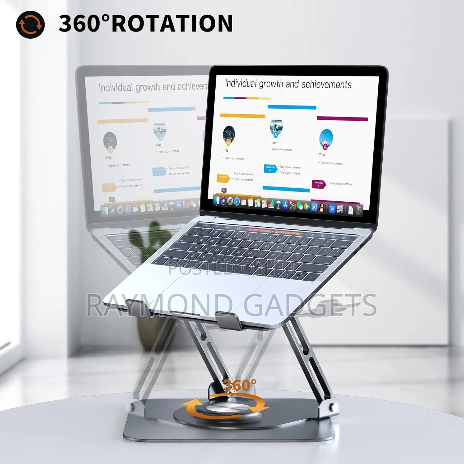 Laptop Stand V3.1 – 360° Rotating Cooling Stand