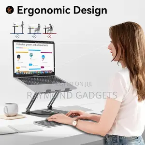 Adjustable Laptop Stand – Rotating Ergonomic Riser