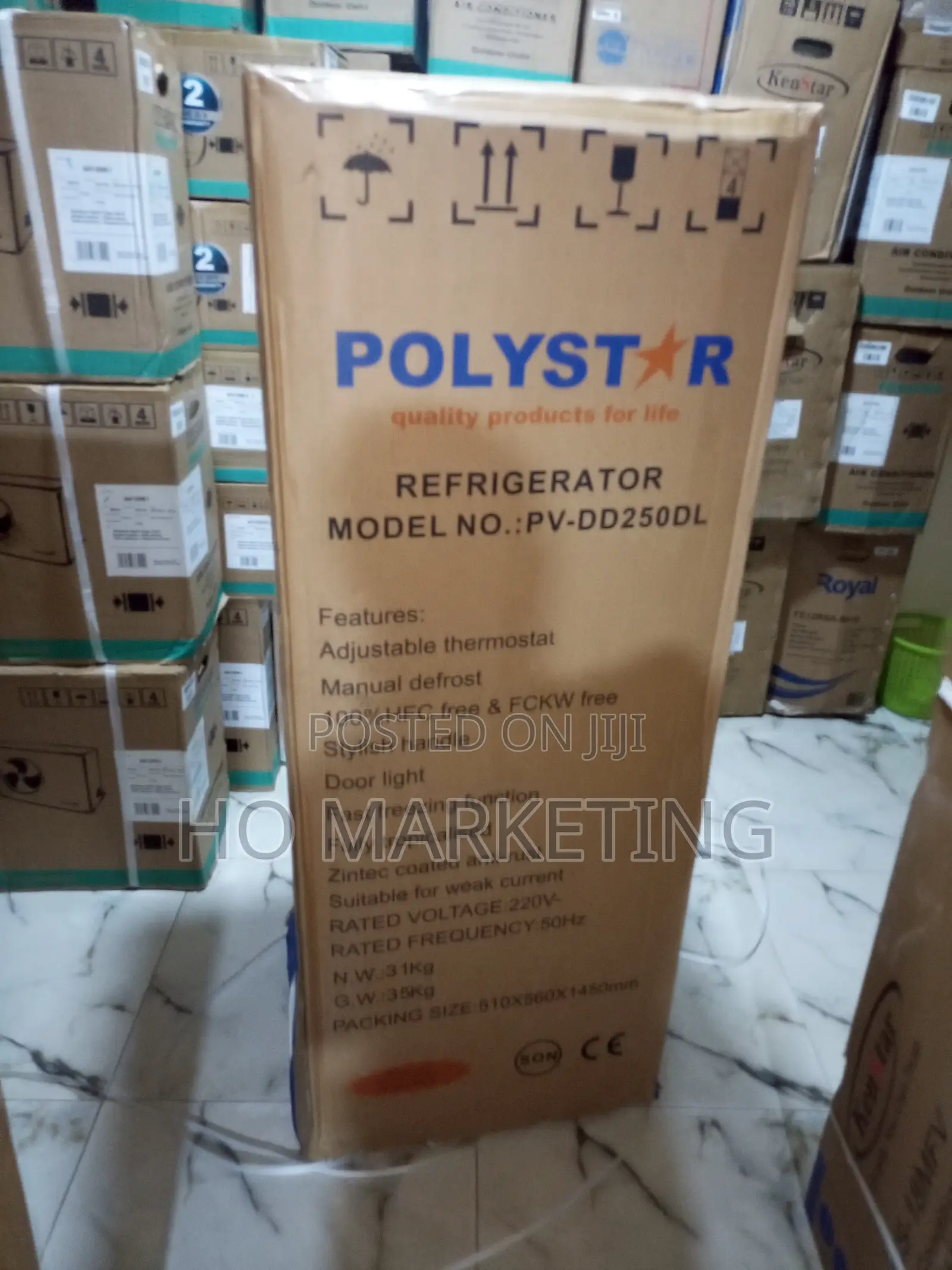 Polystar Pv-Dd250dl Manual Defrost Refrigerator