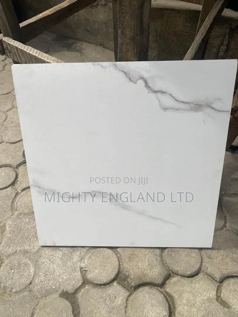 White Marble-Look Polished Porcelain Tile