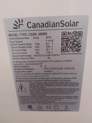 Solar Panel Canadian 450w