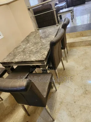 Marble Dining Table and Chairs