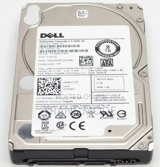 Dell Ck3mn 0ck3mn 2tb 7. Sata 2.5" 128mb 6gbps HDD St2000nx0403