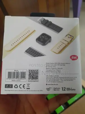 Itel Smart Watch Fit O20 (Isw-020) 2.04" Hd Display + Free Strap