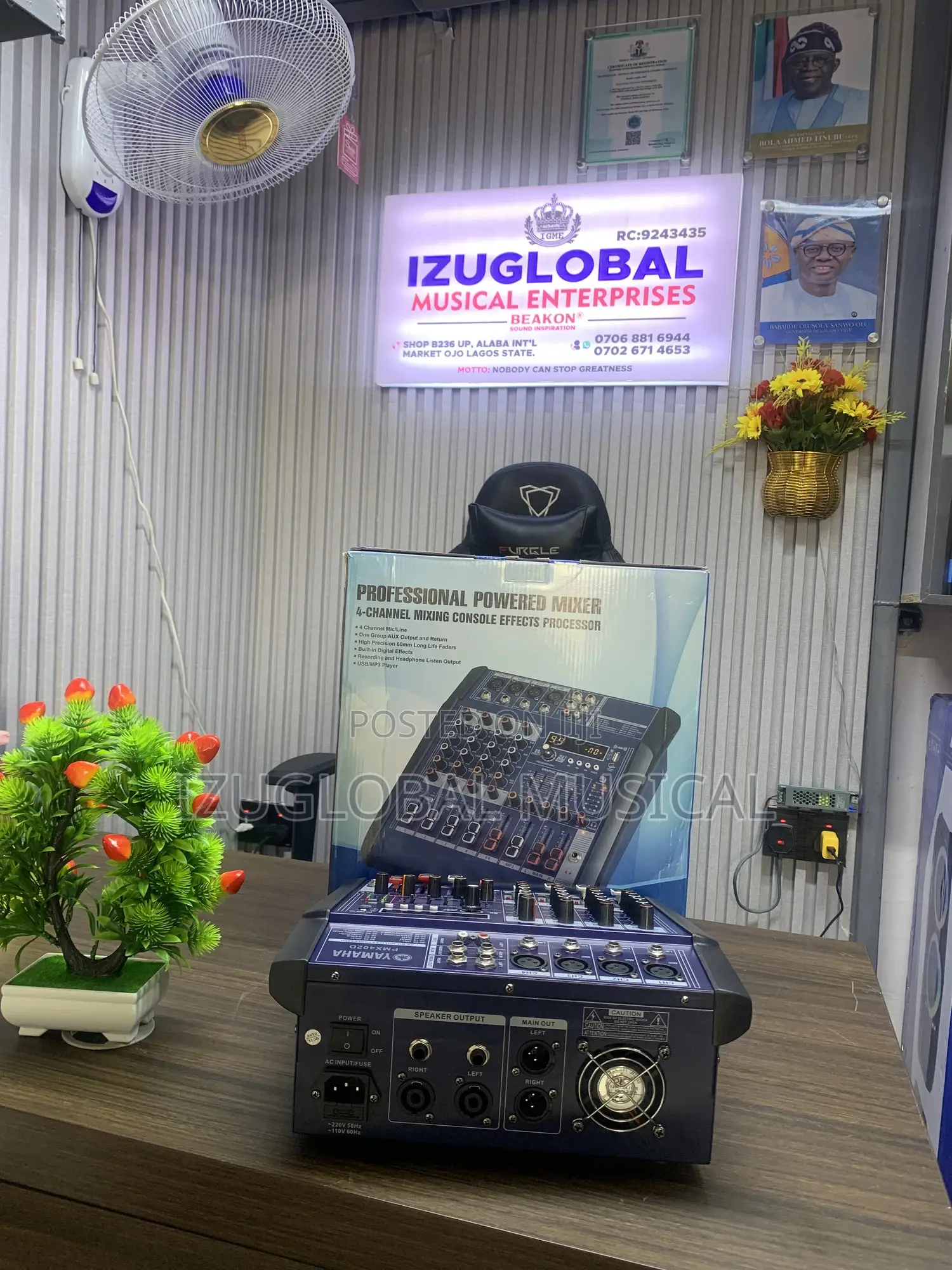 Yahama 4-Channel Powered Mixer