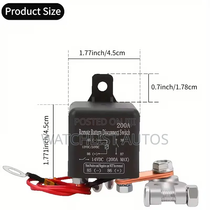 Smart Car Battery Disconnect Switch