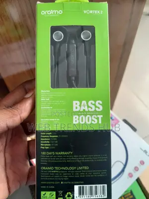 Oraimo Vortex 2 Oep-E37 Metal in-Ear Earphones - Bass Boost