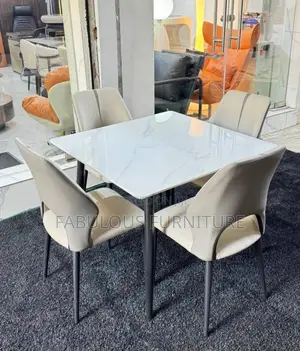 4 Seaters Dining Set (Marble Top)