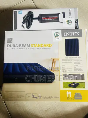Inflatable Intex Air Mattress for 2 People Blue Color