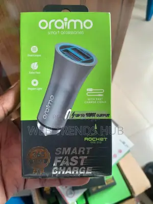 Oraimo Rocket Car Charger (Occ-71d) Up to 18w- Dual Output