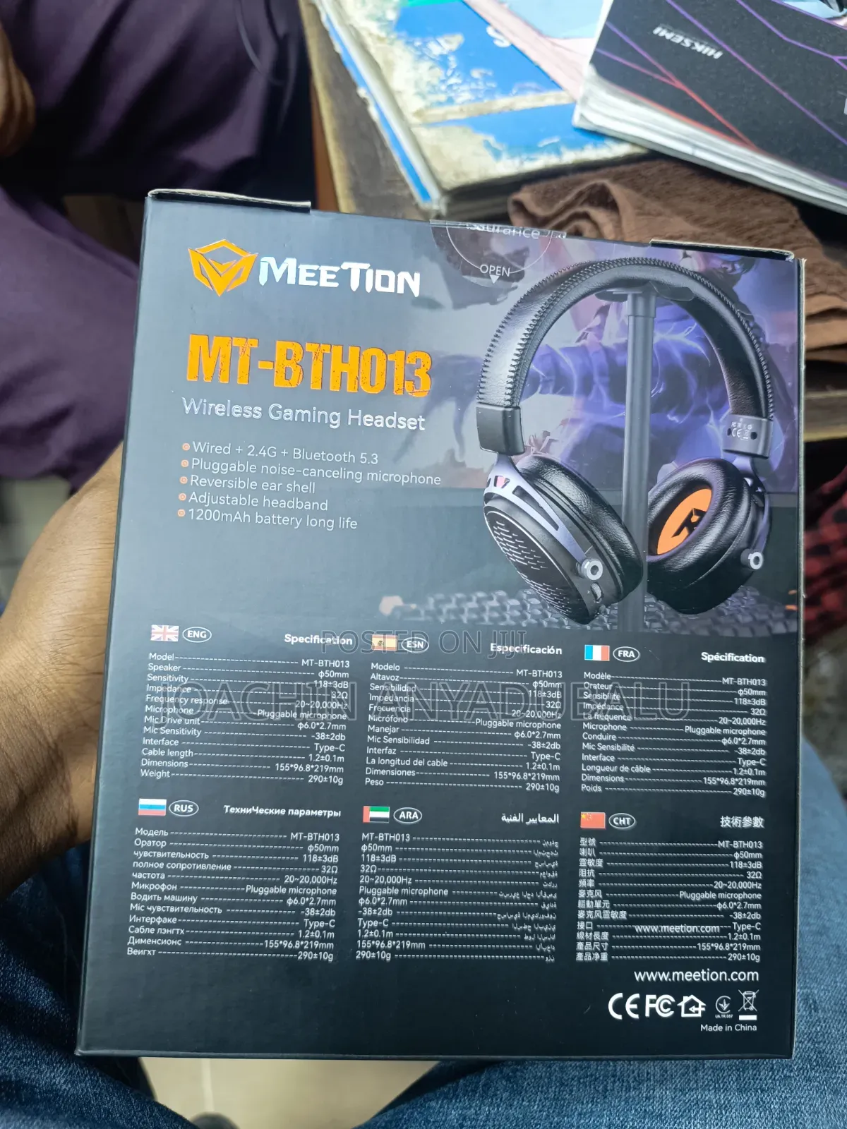 Mt-Bth013 50mm Wireless Gaming Headset
Bth013