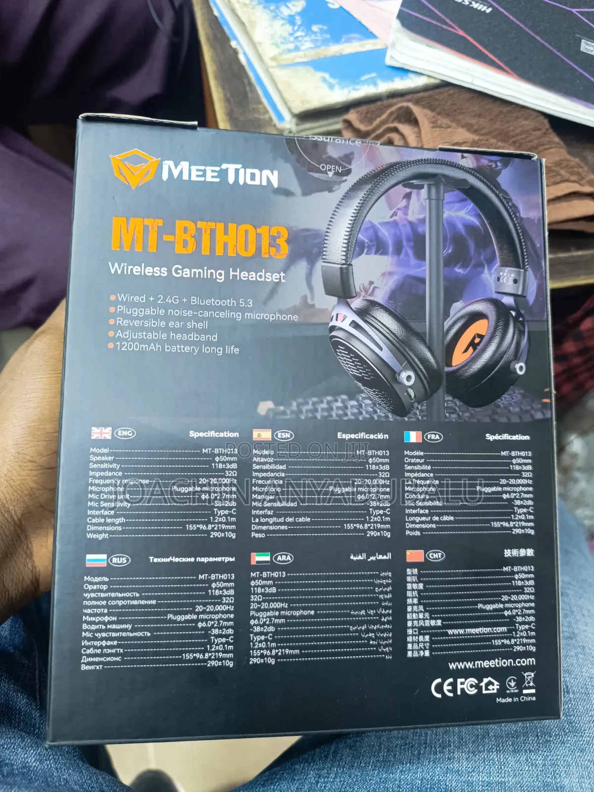Mt-Bth013 50mm Wireless Gaming Headset
Bth013