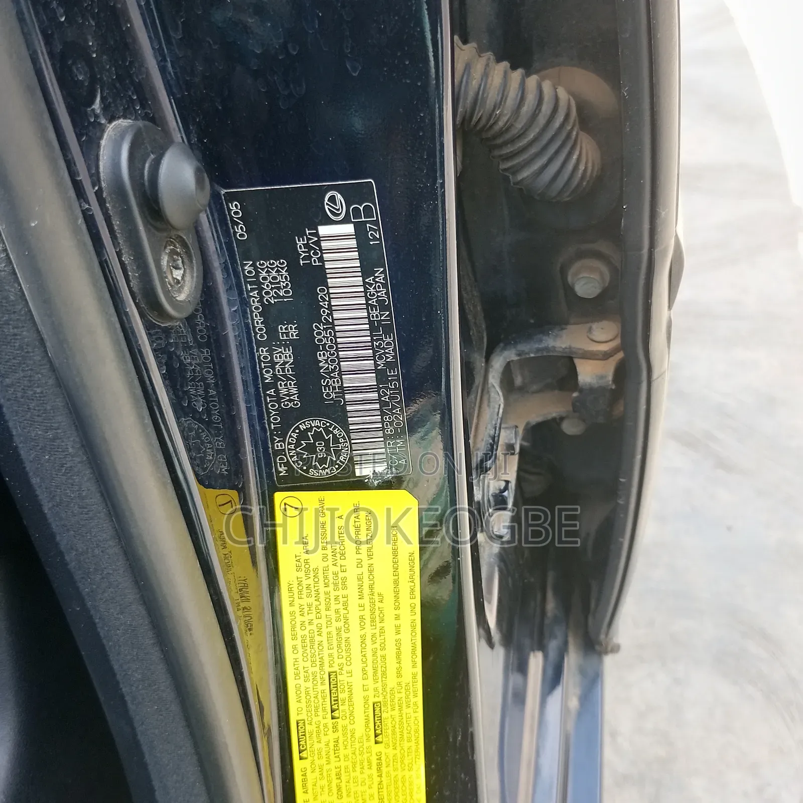 Lexus ES 2006 Blue