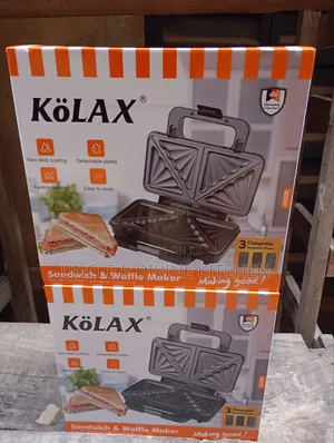 Kolax 3in1 Interchangeable Sandwich Maker/ Toaster, 900w