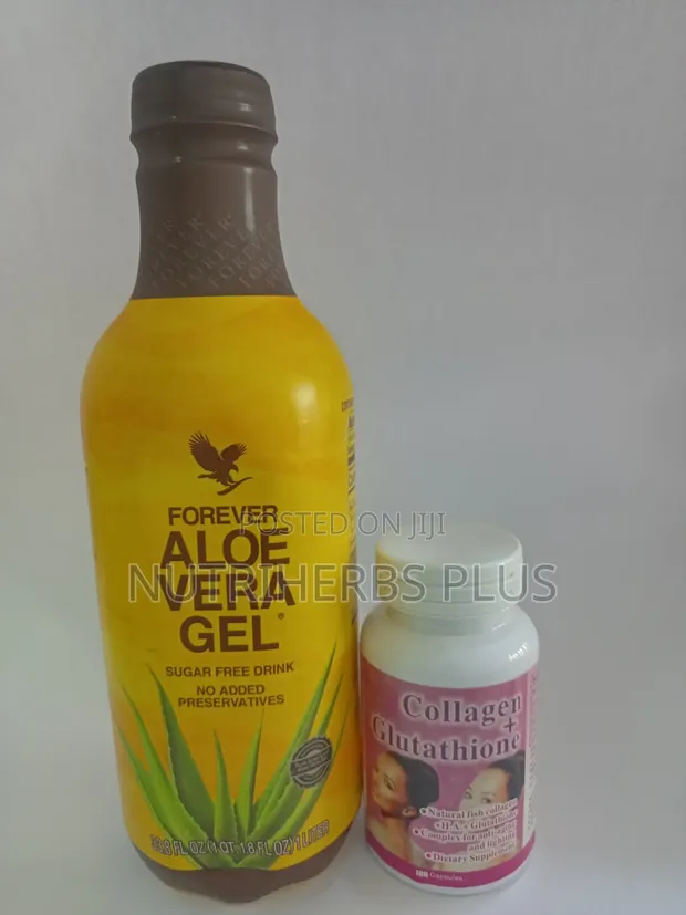 Forever Aloe Vera Gel Collagen+Glutathione:Enhanced Skin Brightening for  sale