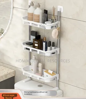 3 Layers Above Toilet Tank Bathroom Accessories Organizer/Shelf