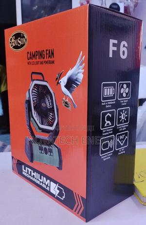 Eduson Quality Camping Rechargeable Fan With Led Light