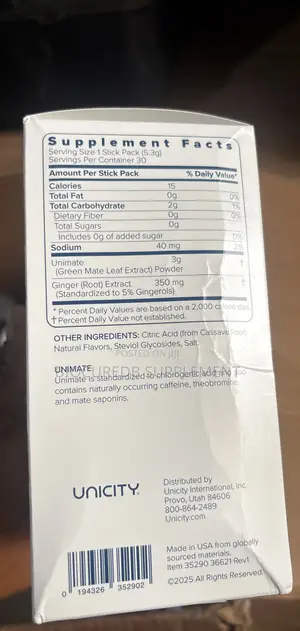 Unicity Unimate Dietary Supplements