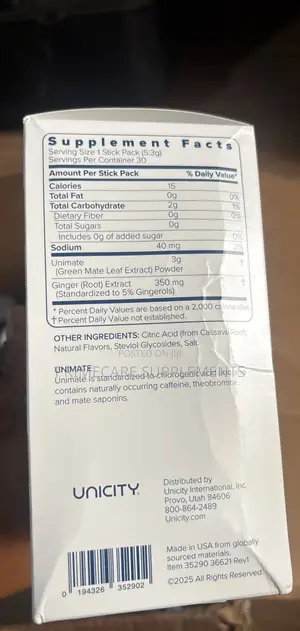 Unicity Unimate Dietary Supplements