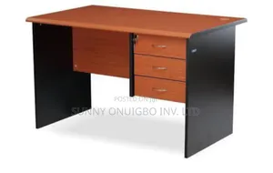 Office Table Desk With Attached Drawers