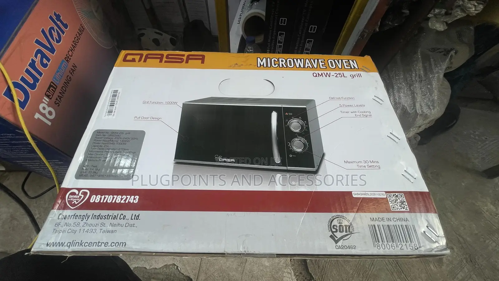 Qasa Microwave 25liters Wuth Grill