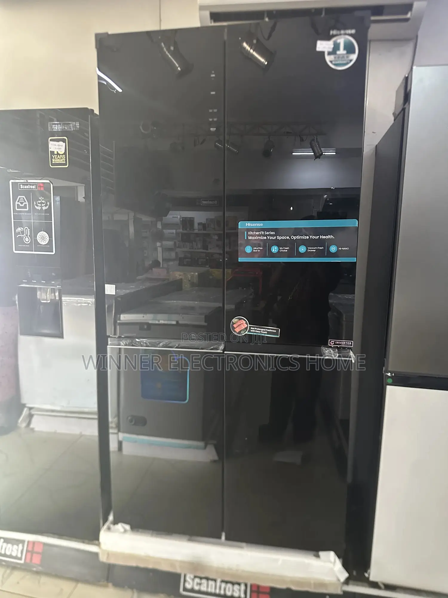 Hisense 4door Side by Side Inverter Refrigerator Rd79wc
