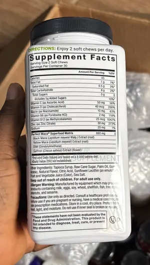 Force Factor Perfect Maca 60softchews