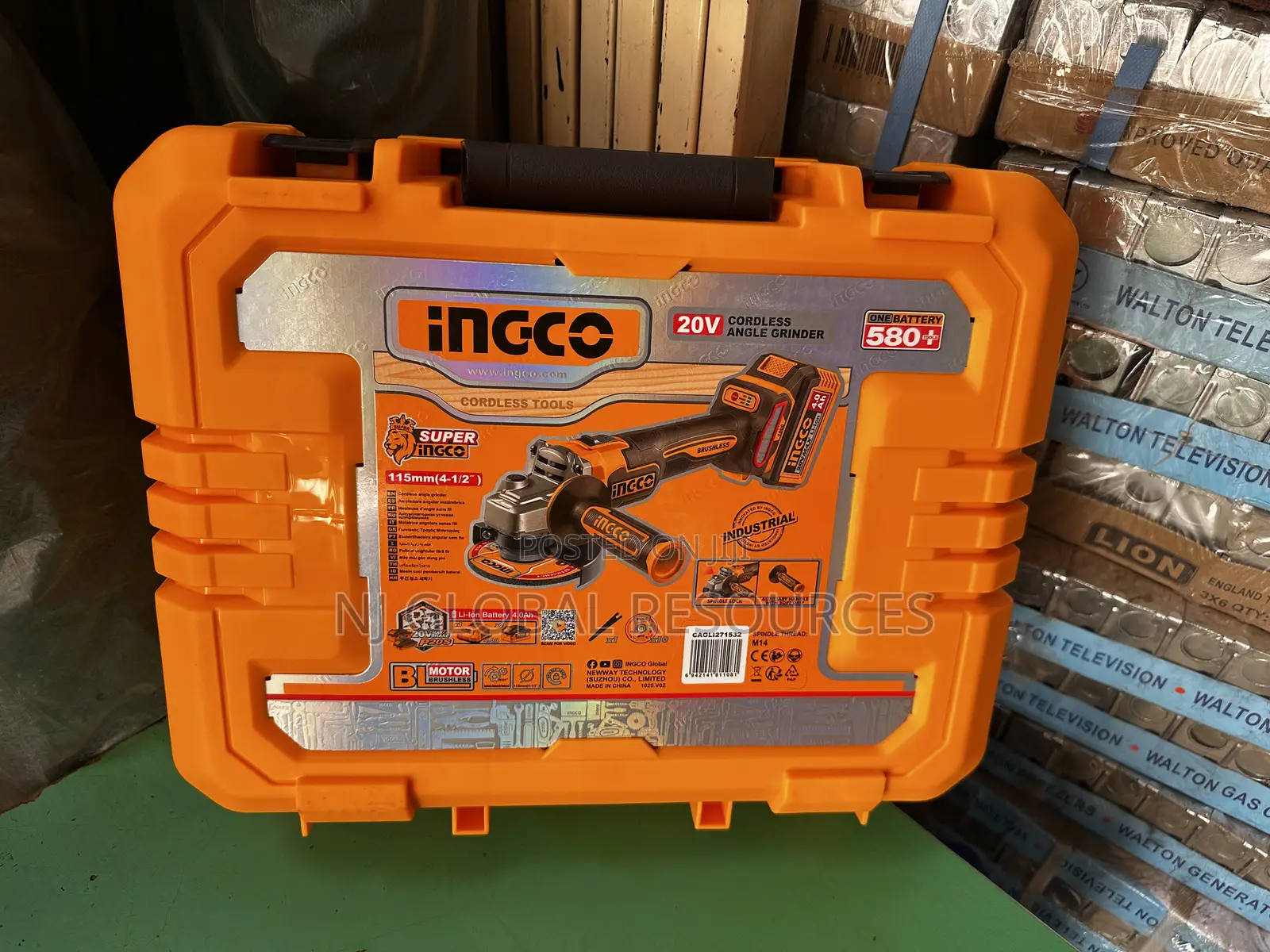 Ingco Cordless Angle Grinder 20v (Filling Machine)