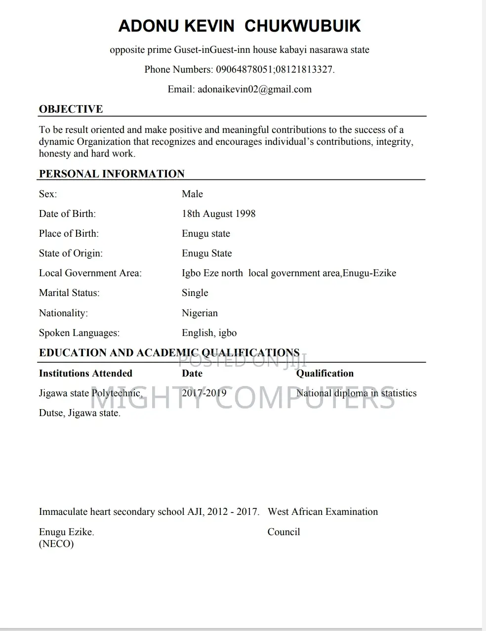 Personal Assistant
