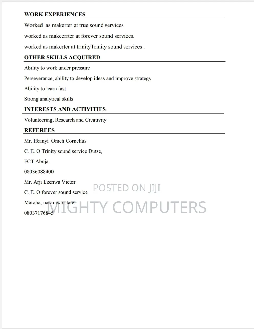 Personal Assistant