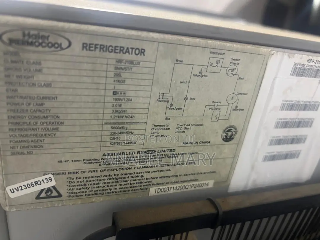 Fridge and Freezer