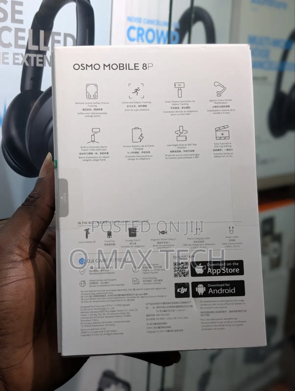 Dji Osmo Mobile 8p With Detachable Magnetic Remote Controller