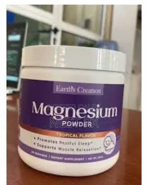 Earth's Creation Magnesium Powder – Tropical Flavor (250g)