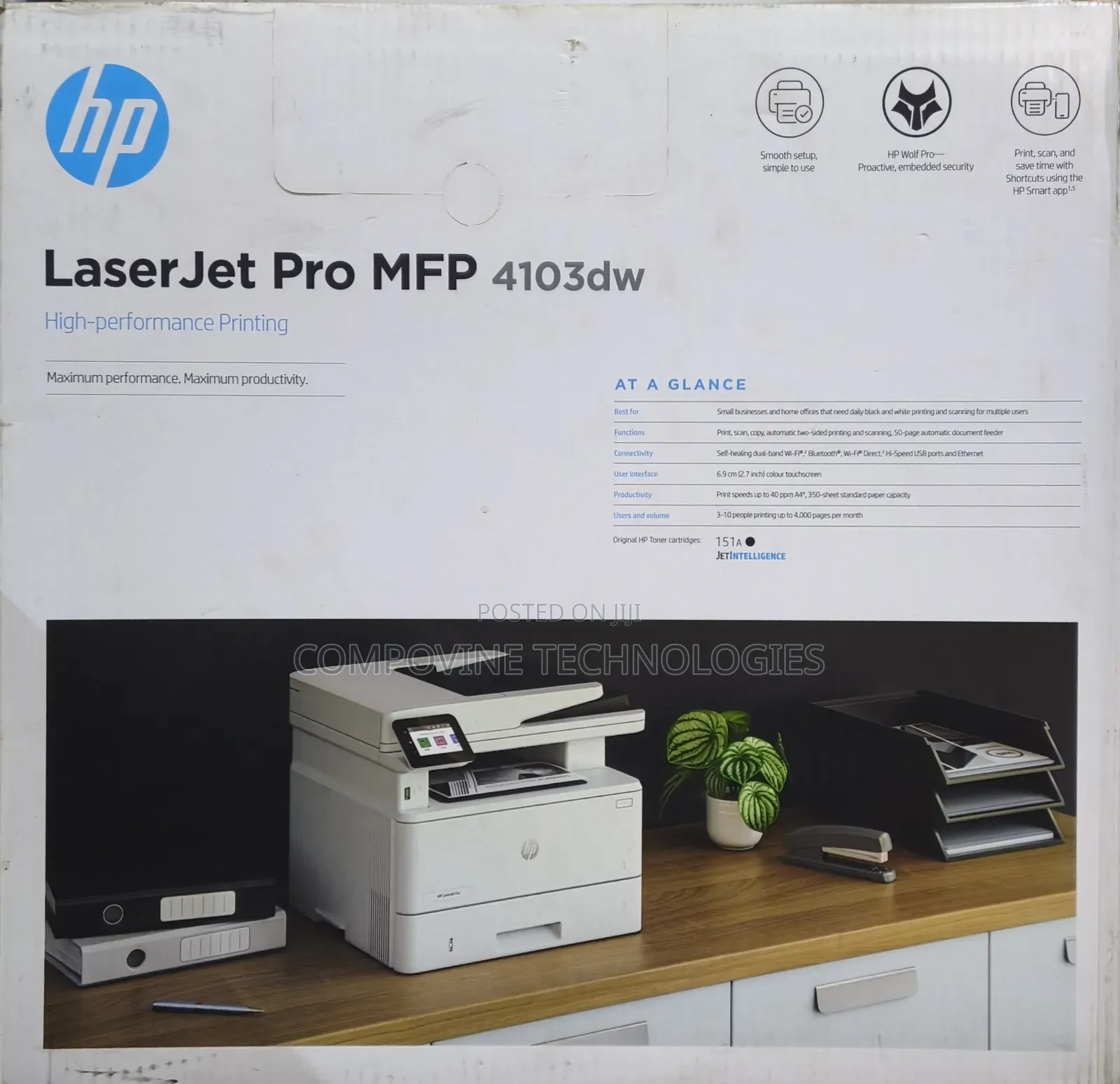 Hp Laserjet Pro Mfp 4103dw Printer