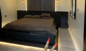 Floating Bed Frame With Light Installation