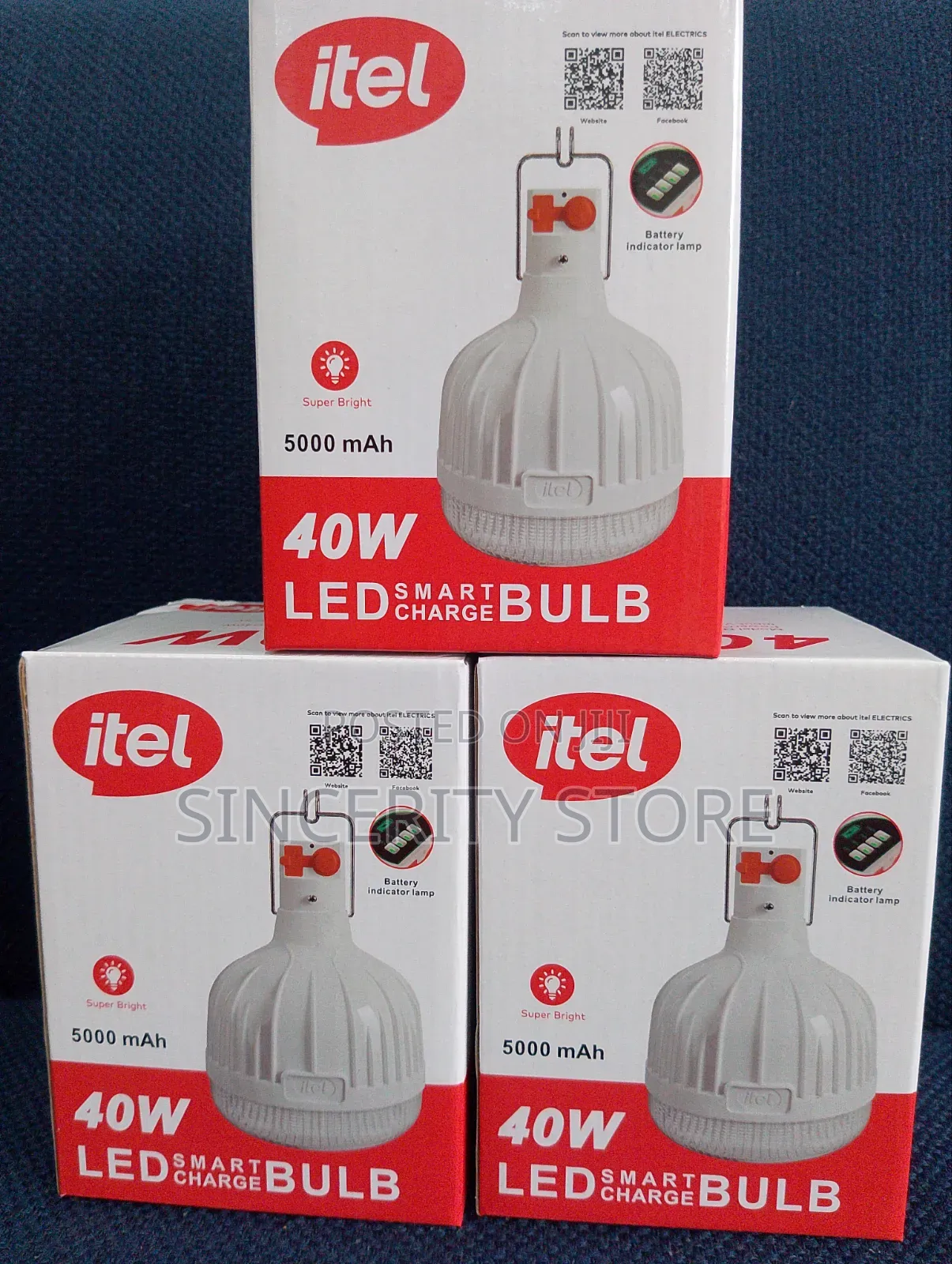 Itel 40w Rechargeable Bulb 💡
