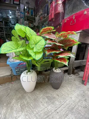 Oval Shaped Pot Artificial Flower