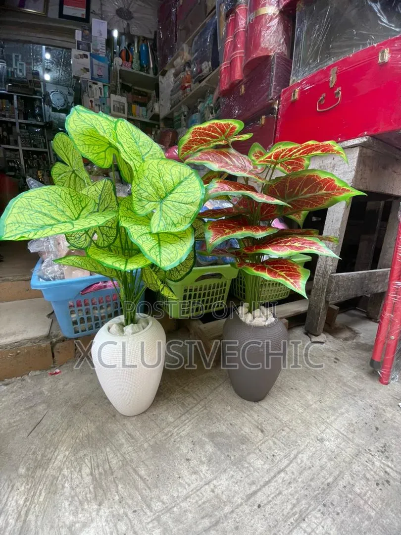 Oval Shaped Pot Artificial Flower