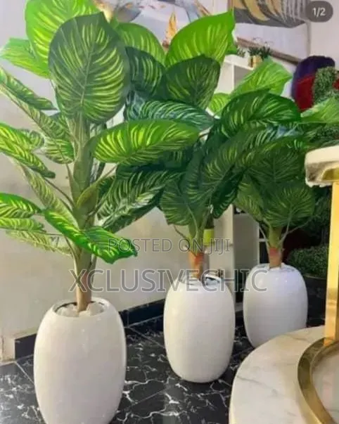 Oval Shaped Pot Artificial Flower