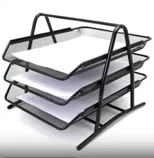 Document Tray Rack (3 Tier) - Office Files Organizer
