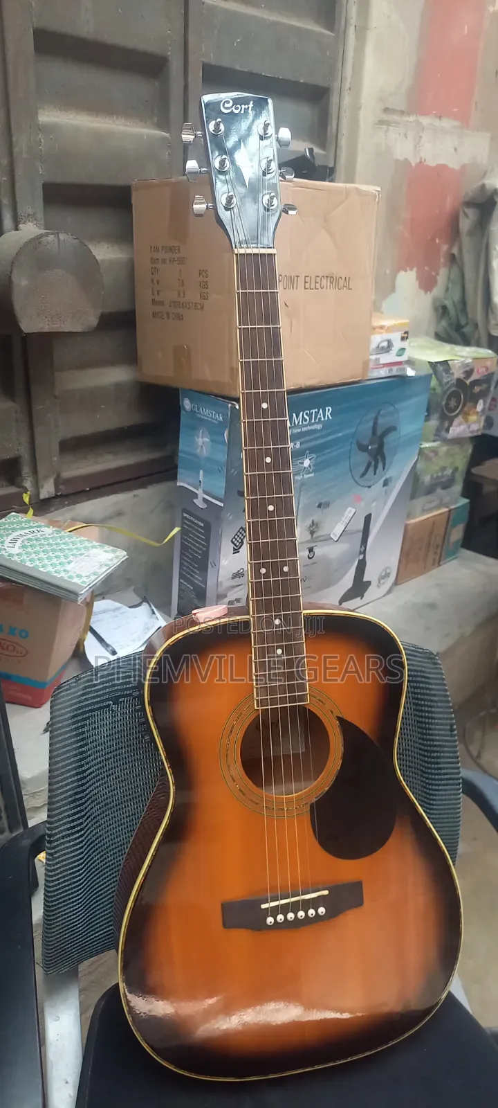 Clean Uk Used Cort Semi Acoustic Guitar