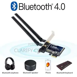 Pcle X1 Wifi5+Bt4.0 Ac1200