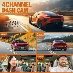 Multi-Ch 4-Channel 1080p Full Hd Dash Camera