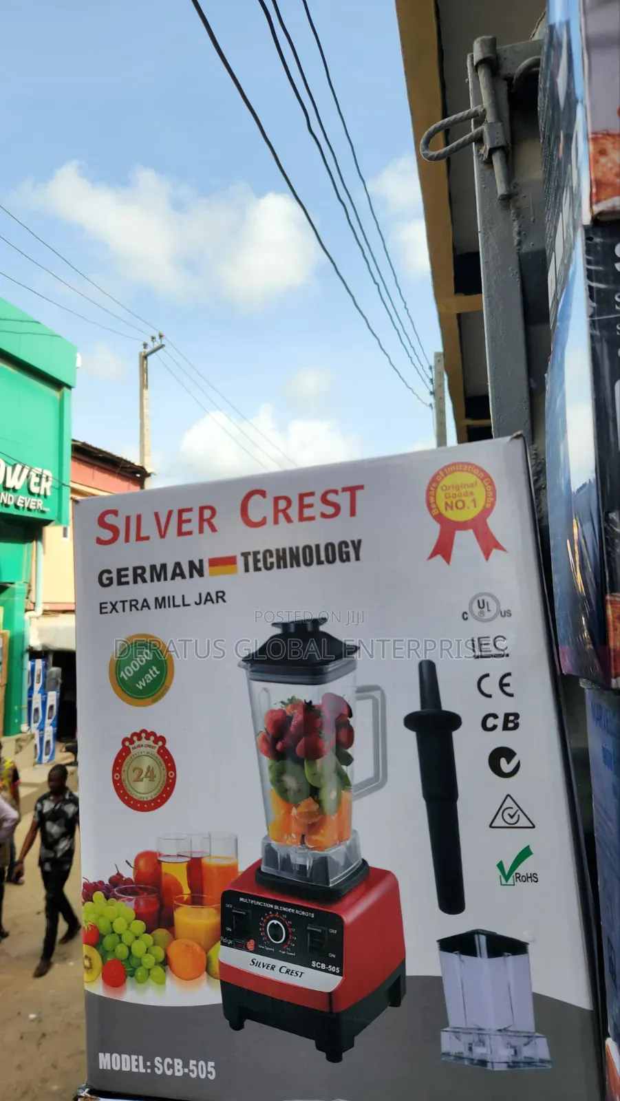 3 Liters Blender Silver Crest With 2 Cups